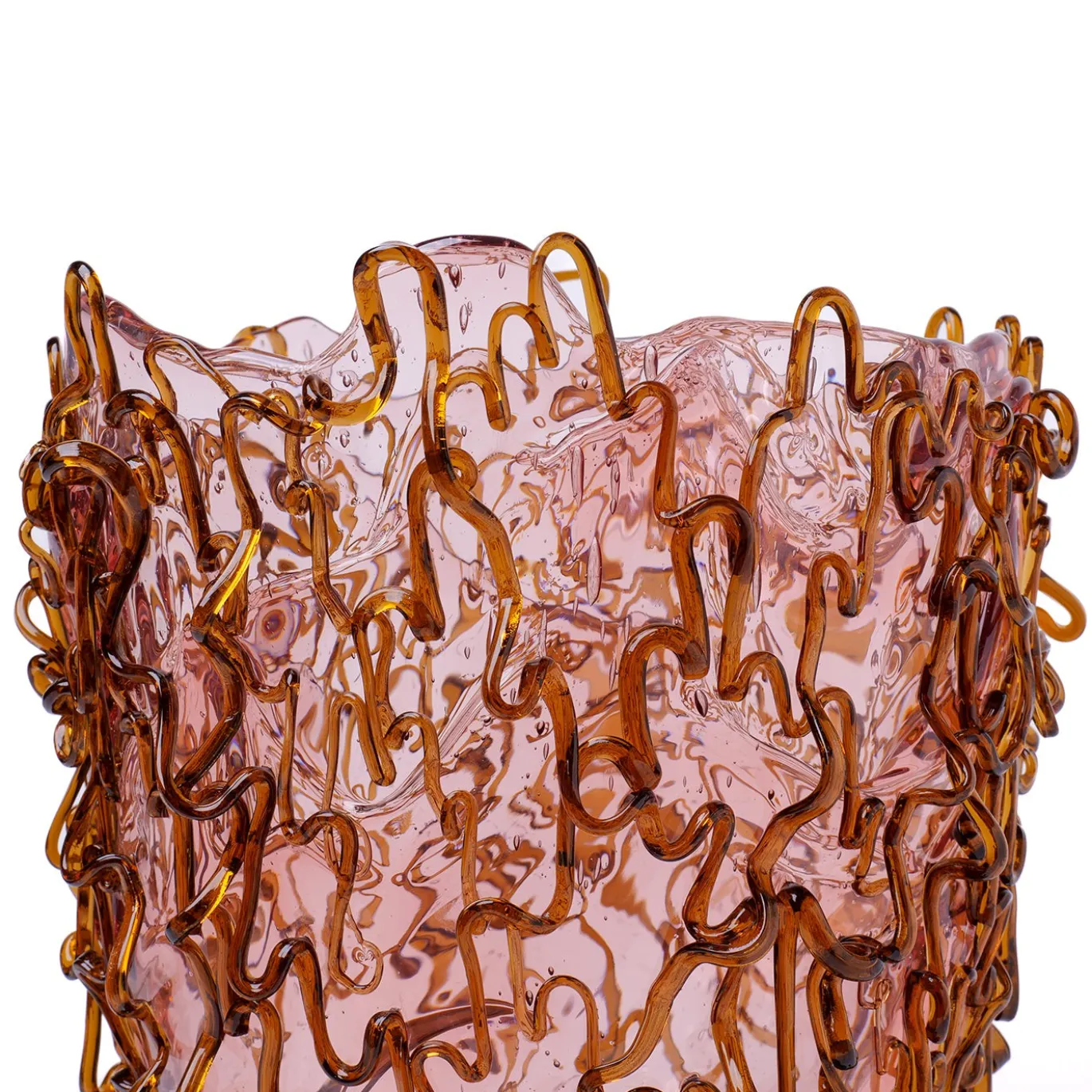 Vaso Medusa L in Resina Rosa di Gaetano Pesce