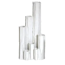 Vaso Metropoli Corteccia Bianco