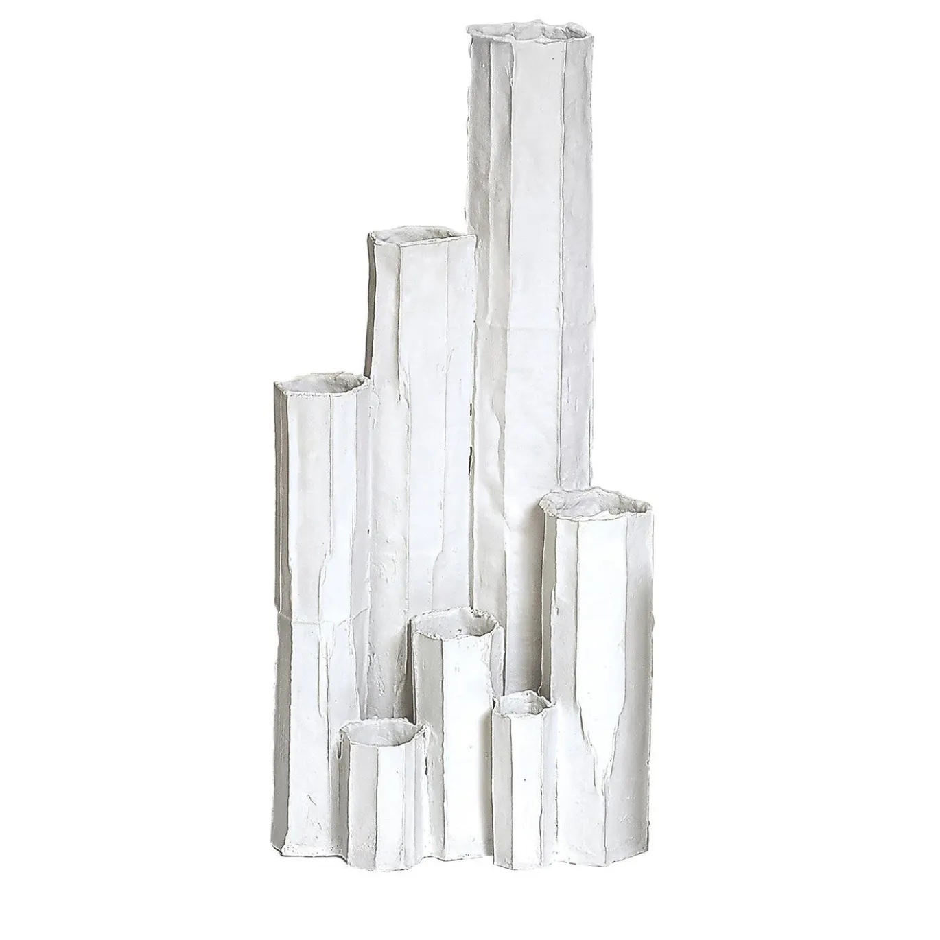 Vaso Metropoli Corteccia Bianco