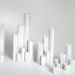 Vaso Metropoli Corteccia Bianco