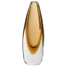 Vaso Mila Alto in Cristallo Marrone