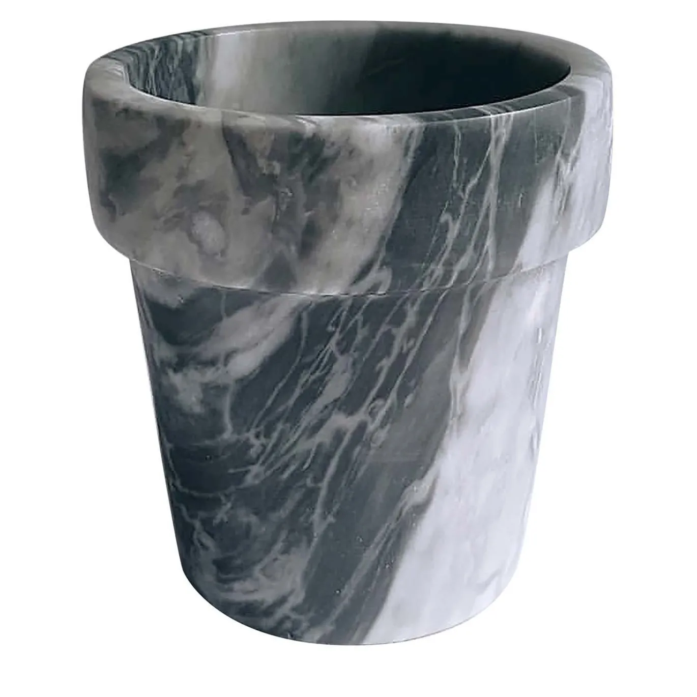 Vaso mini Cactus in marmo grigio Bardiglio