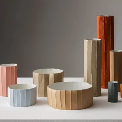 Vaso Mono Corteccia C10/Terracotta