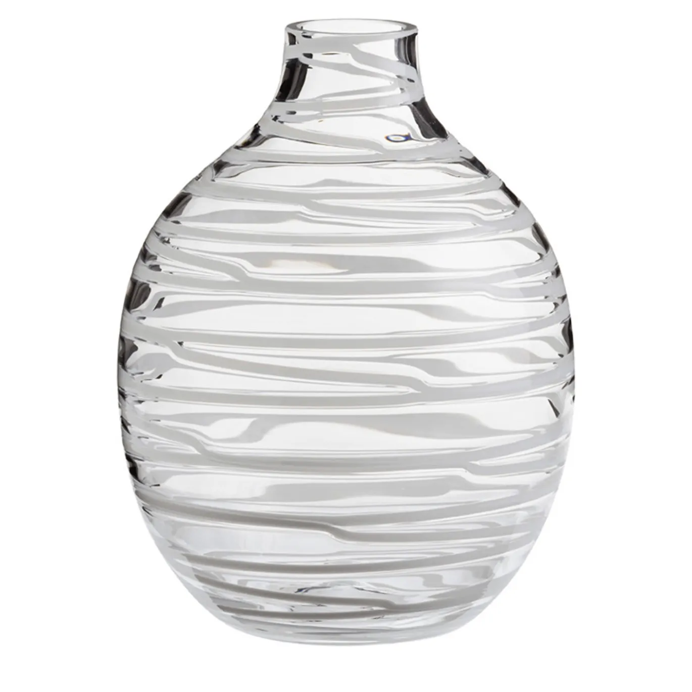 Vaso monofiore bianco strutturato
