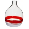 Vaso monofiore linea rossa
