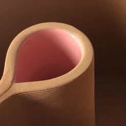 Vaso monotubo rosa