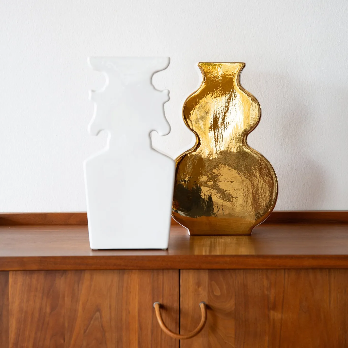 Vaso Moon 05 in ceramica bianca