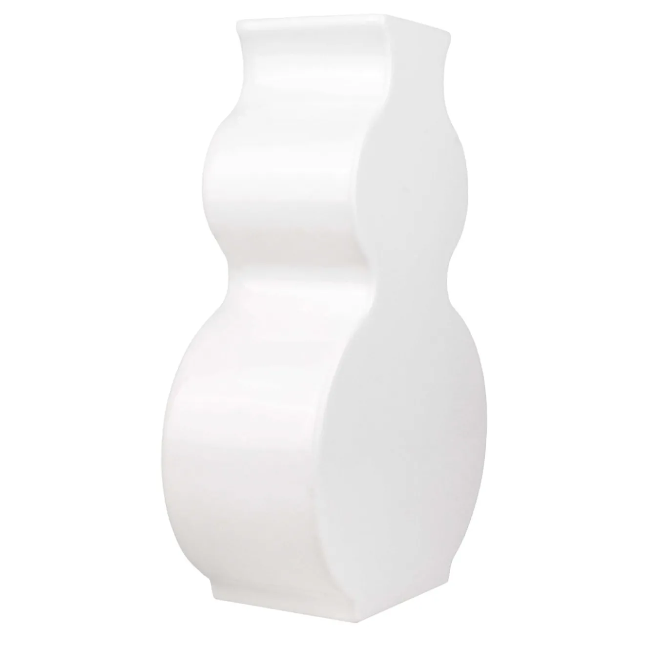 Vaso Moon 06 in ceramica bianca