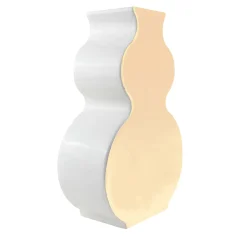 Vaso Moon 06 in ceramica con smalto oro