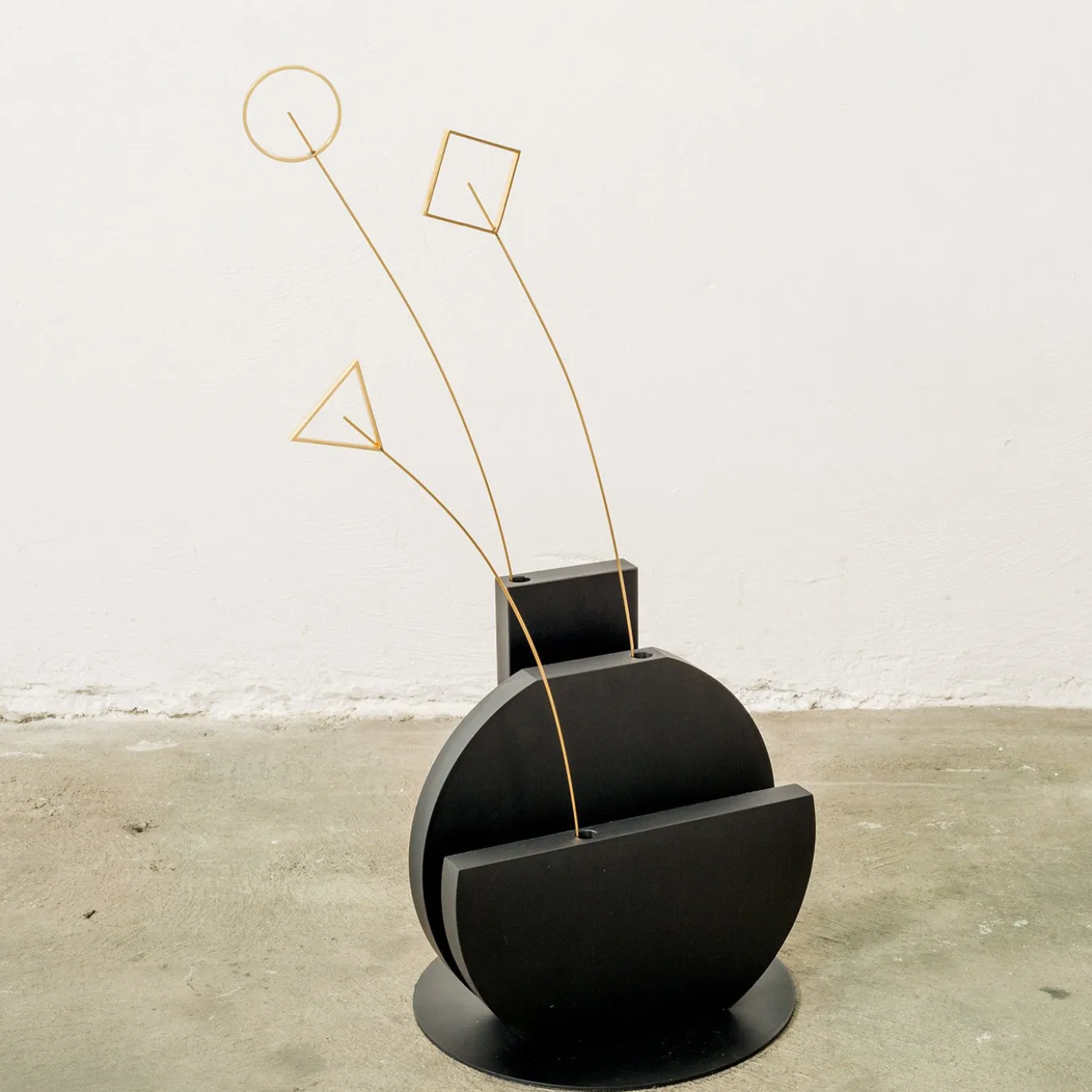 Vaso Multiplo in Ferro Nero