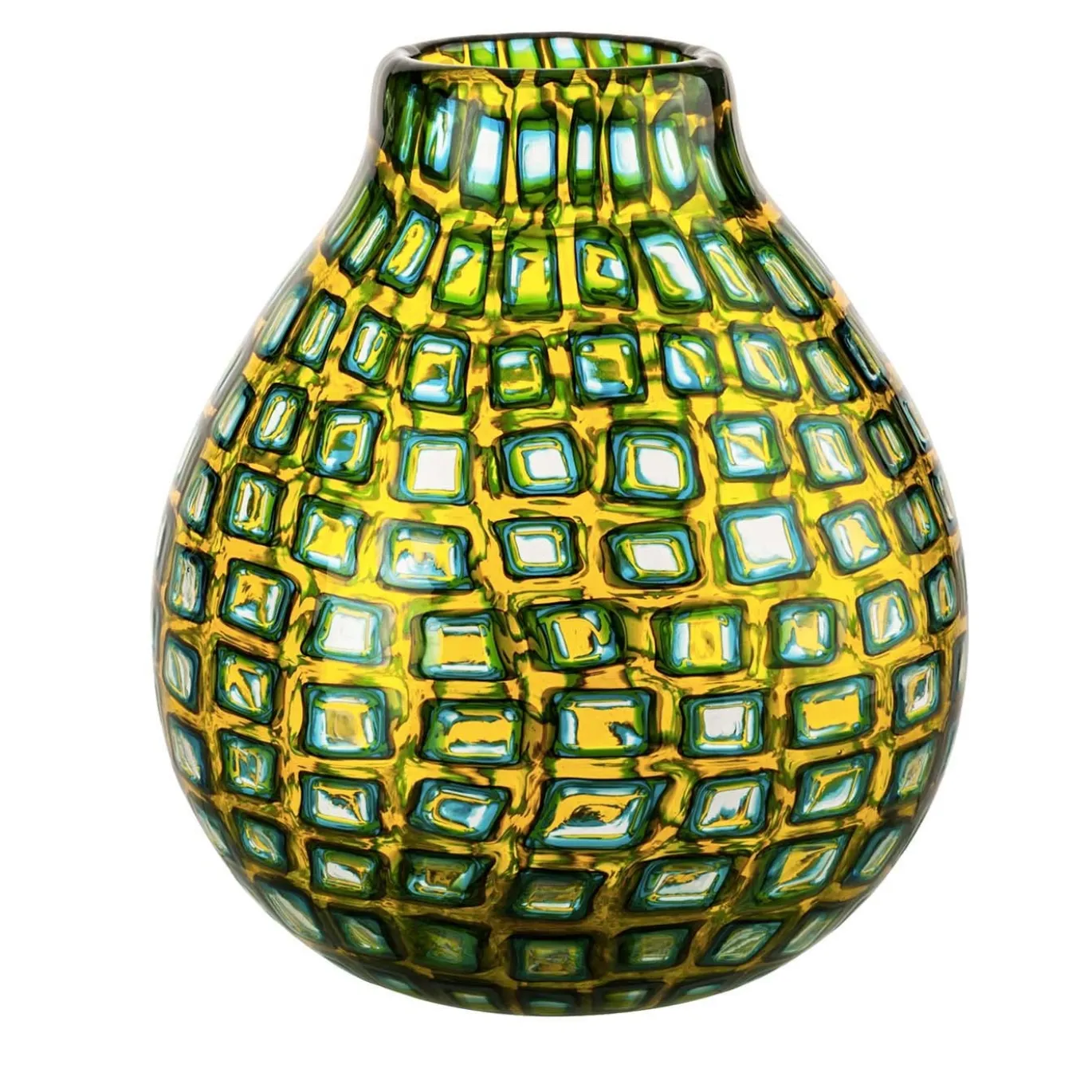 Vaso Murrine Romane di Carlo Scarpa in giallo