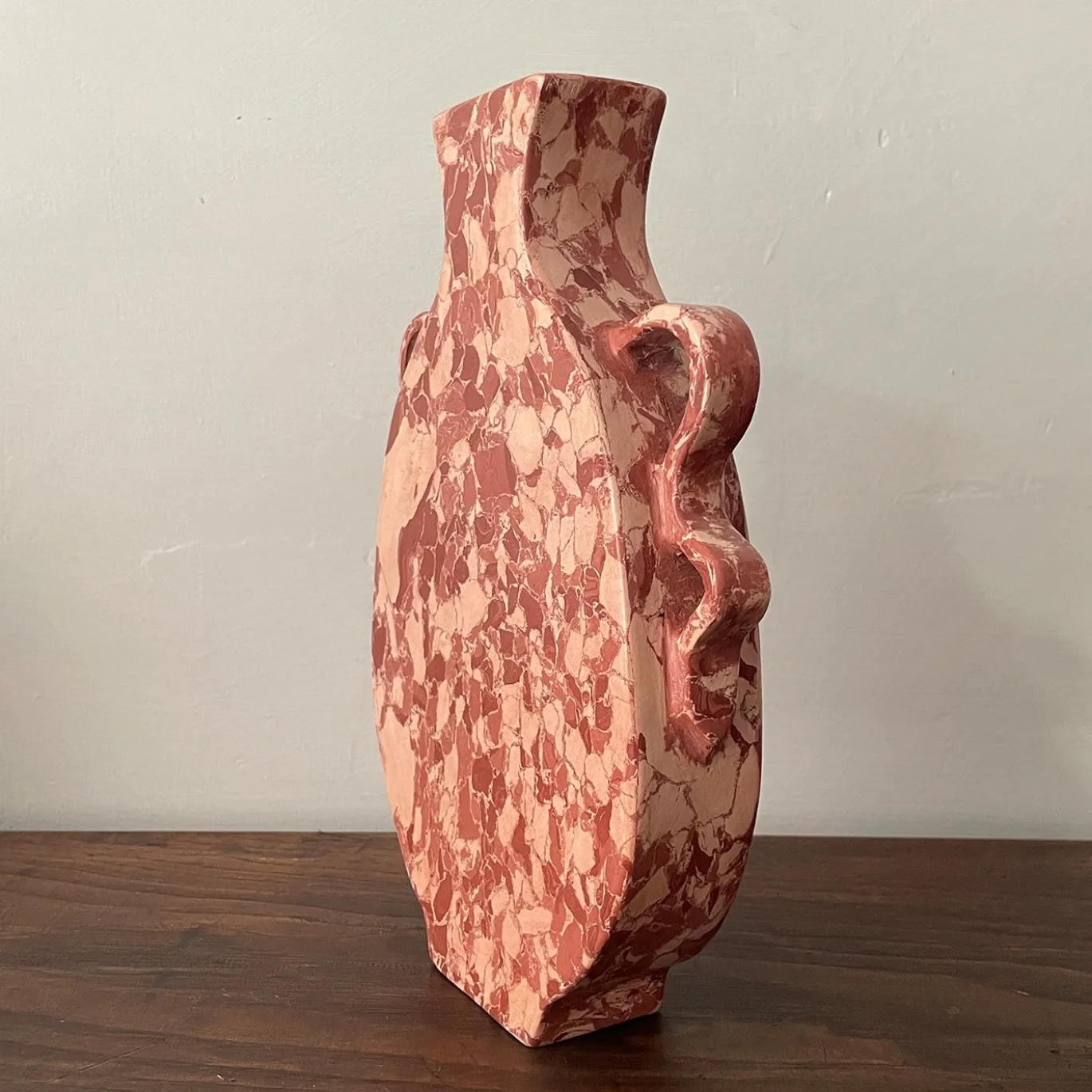 Vaso n.147 Anfora Effetto Rosso Ossidato