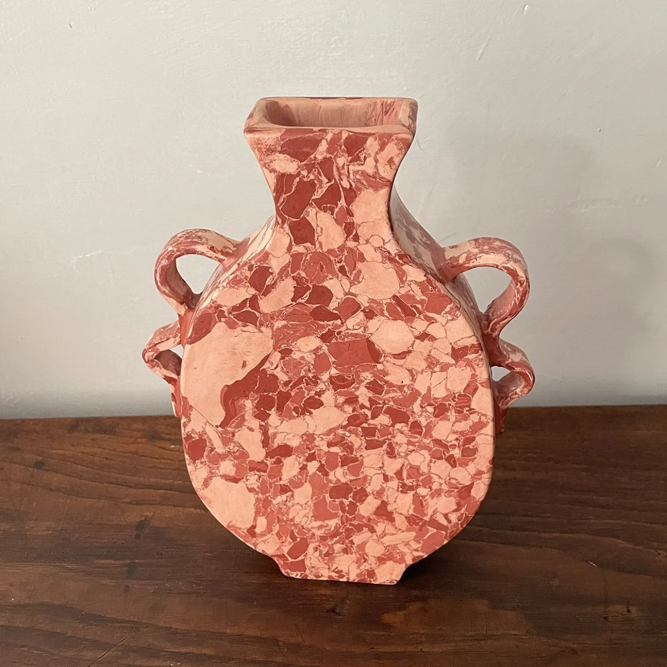 Vaso n.147 Anfora Effetto Rosso Ossidato