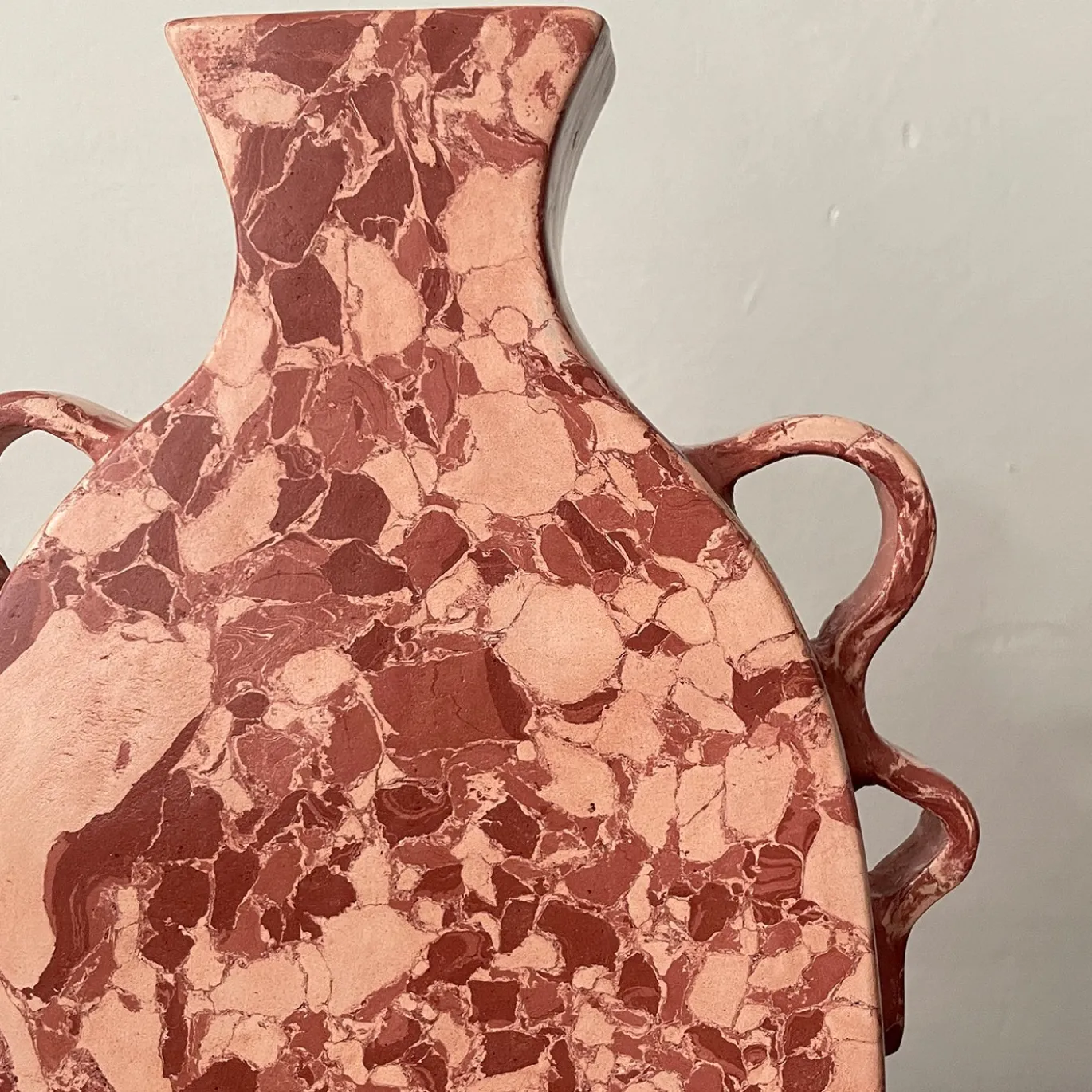 Vaso n.147 Anfora Effetto Rosso Ossidato