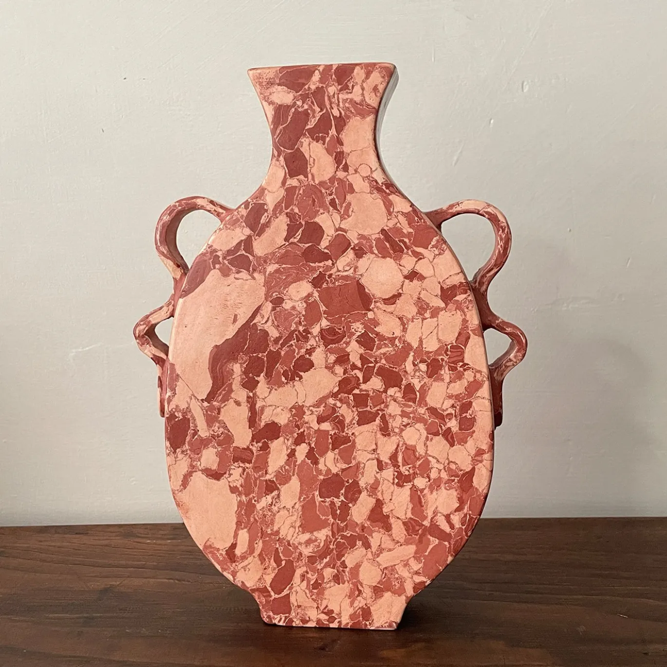 Vaso n.147 Anfora Effetto Rosso Ossidato