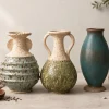 Vaso n. 132b in ceramica Azzurro Testurizzato