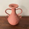 Vaso n. 138 Decorativo in Ceramica Rossa Testurizzata