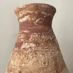 Vaso n. 134 Decorativo in Gres Rosso e Bianco