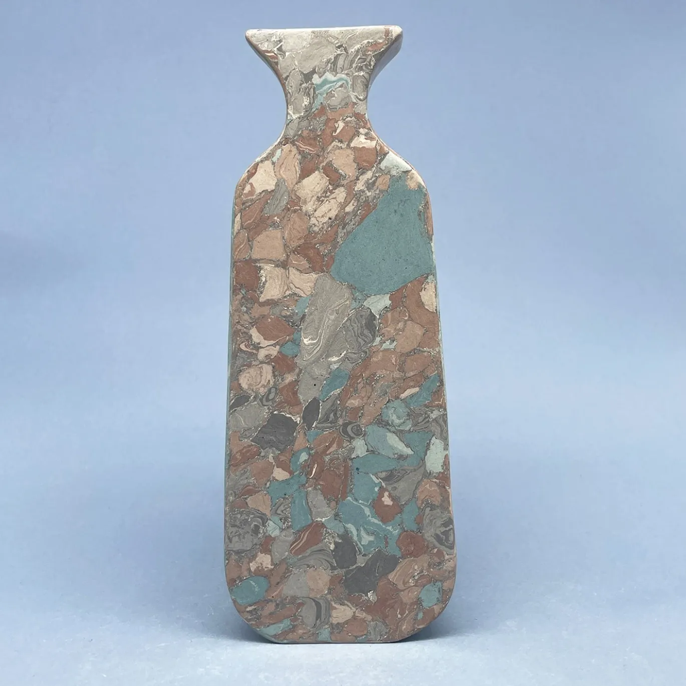 Vaso n.116 Effetto Marmo Azzurro e Grigio