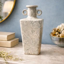 Vaso n. 104 effetto marmo grigio