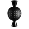 Vaso nero Aryballos di Ugo La Pietra