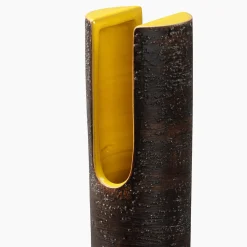 Vaso Nero della Serie Tagliata di Aldo Londi #2