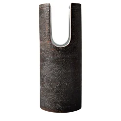 Vaso Nero della Serie Tagliata di Aldo Londi #1
