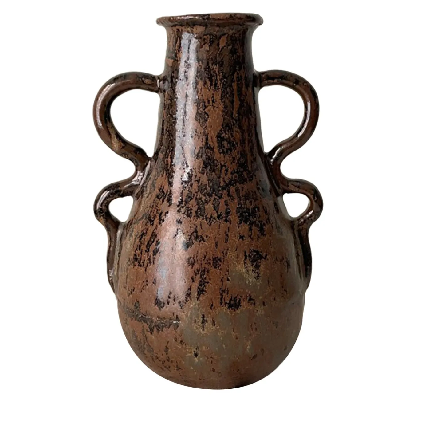 Vaso n. 156 in Ceramica a Quattro Manici Effetto rustico