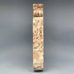 Vaso n. 93 in ceramica effetto marmo rosso e bianco