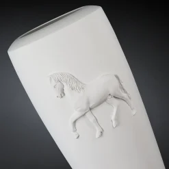Vaso Obice Horse White