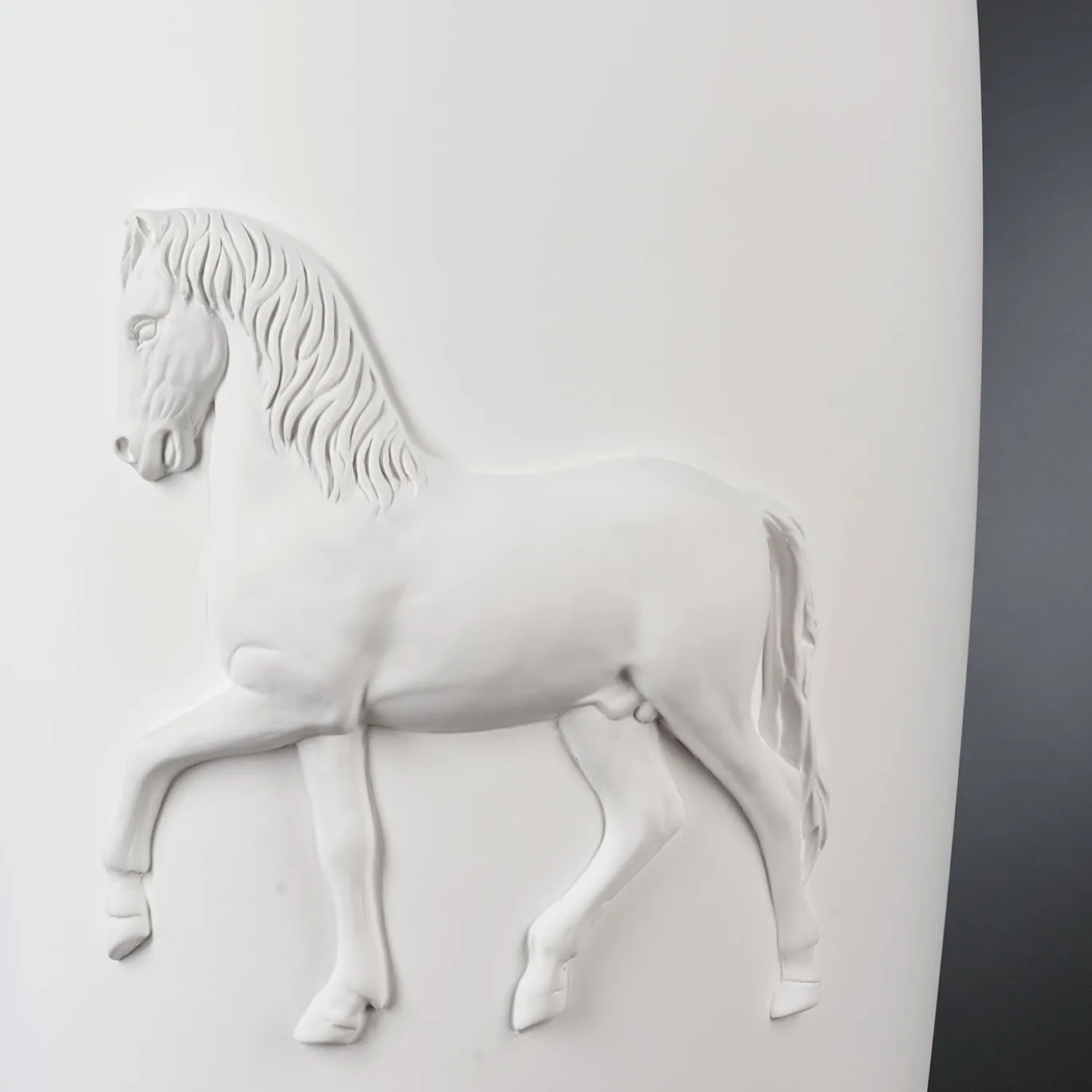 Vaso Obice Horse White