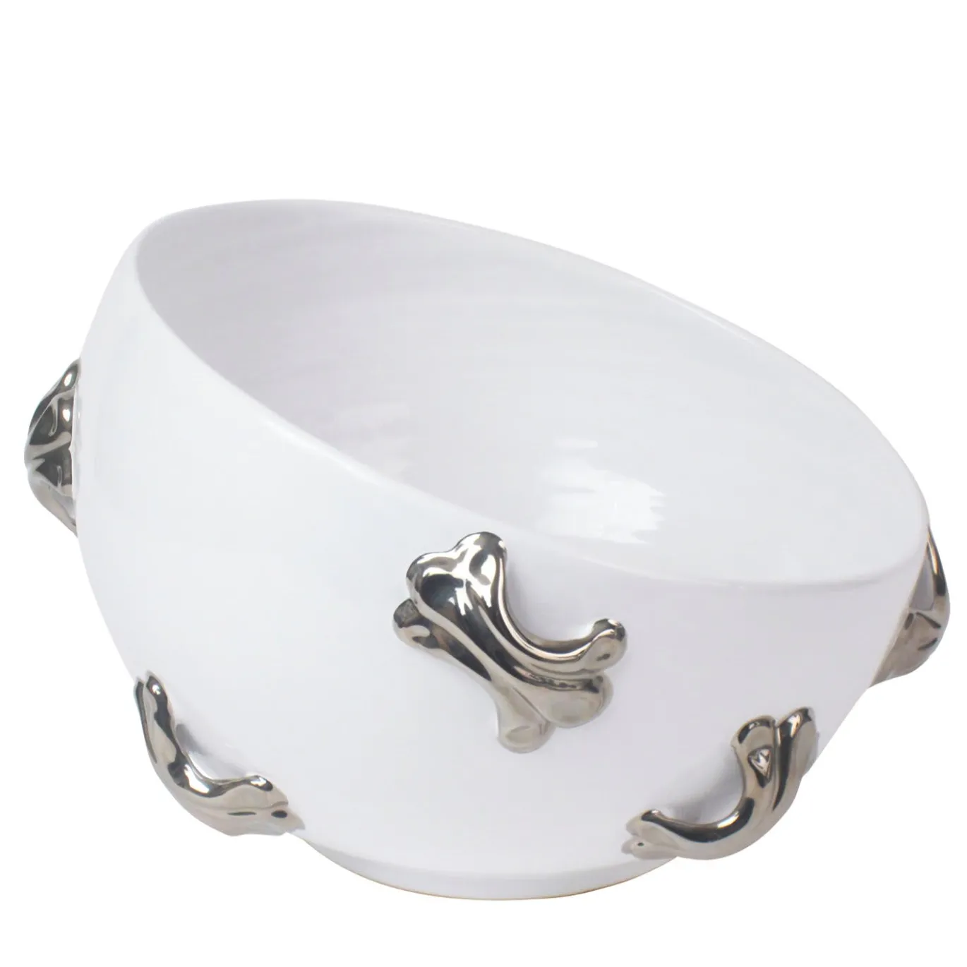 Vaso obliquo in platino Sphaera
