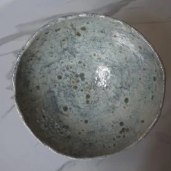 Vaso Odessa in ceramica smaltata azzurra