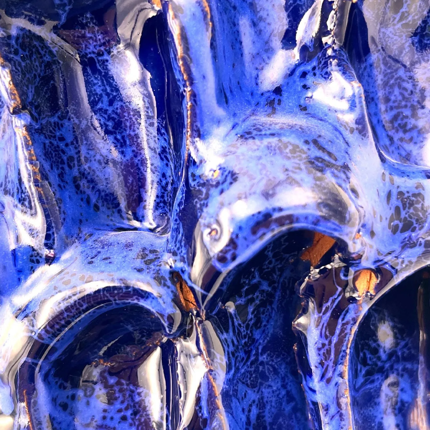 Vaso Onda egiziano e blu di Smirne