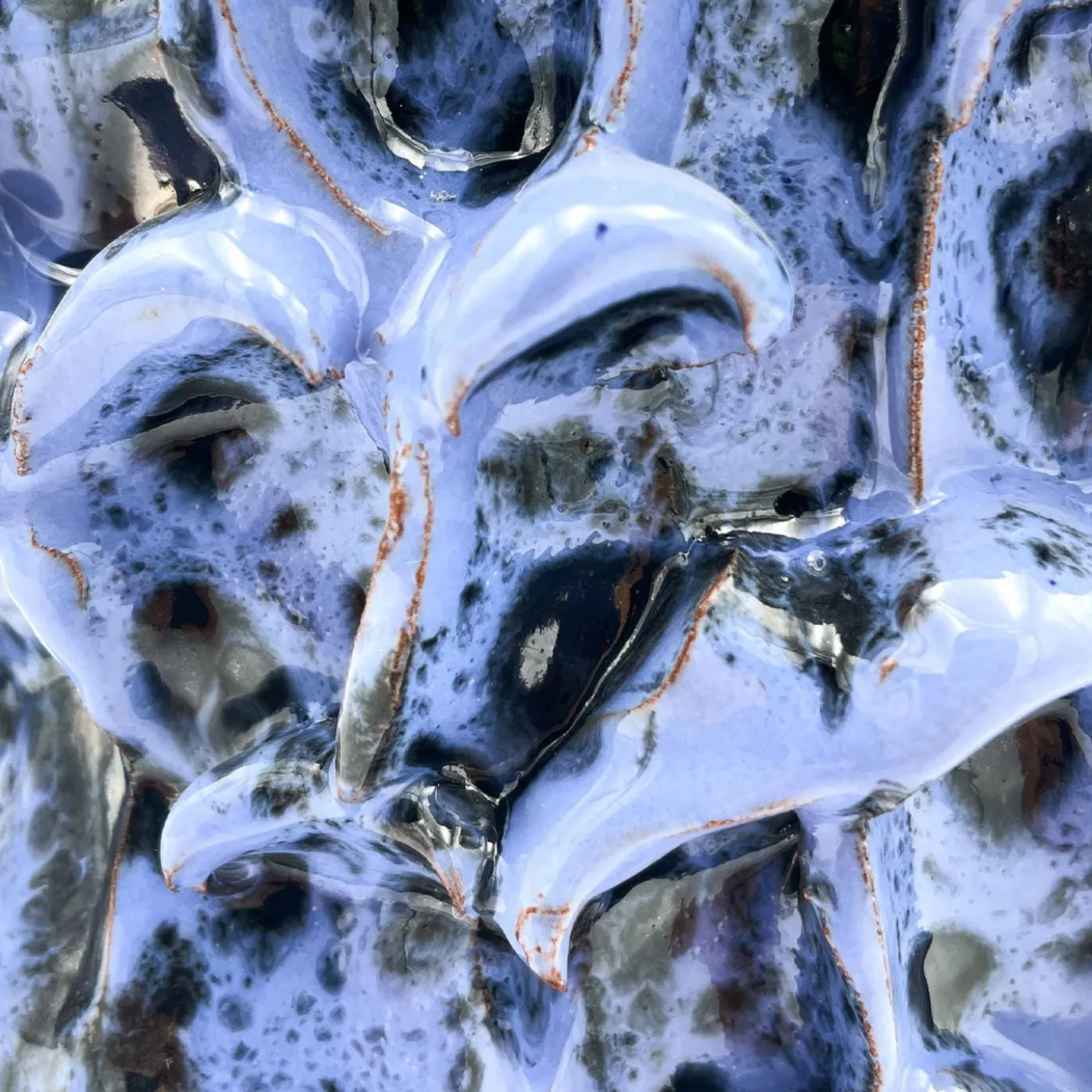 Vaso Onda Metallic Lavender