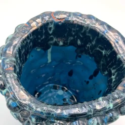 Vaso Onda metallizzato Tiffany e turchese