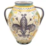 Vaso Orciolo con Fleur-De-Lis fiorentino blu