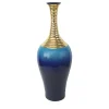 Vaso oro e blu