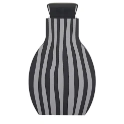 Vaso Otto a righe nero/grigio di Gianpaolo Venier