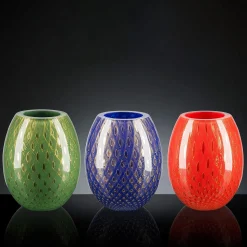 Vaso ovale rosso Mocenigo