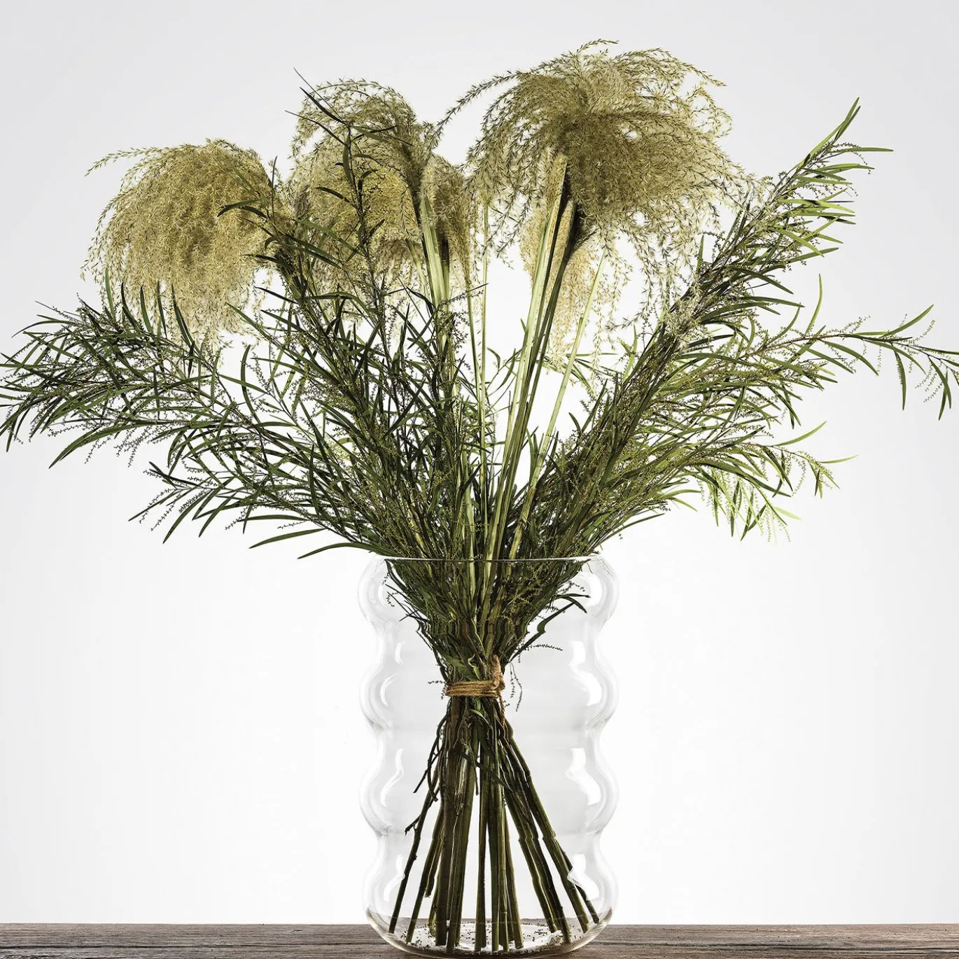 Vaso Peacock per fiori in vetro