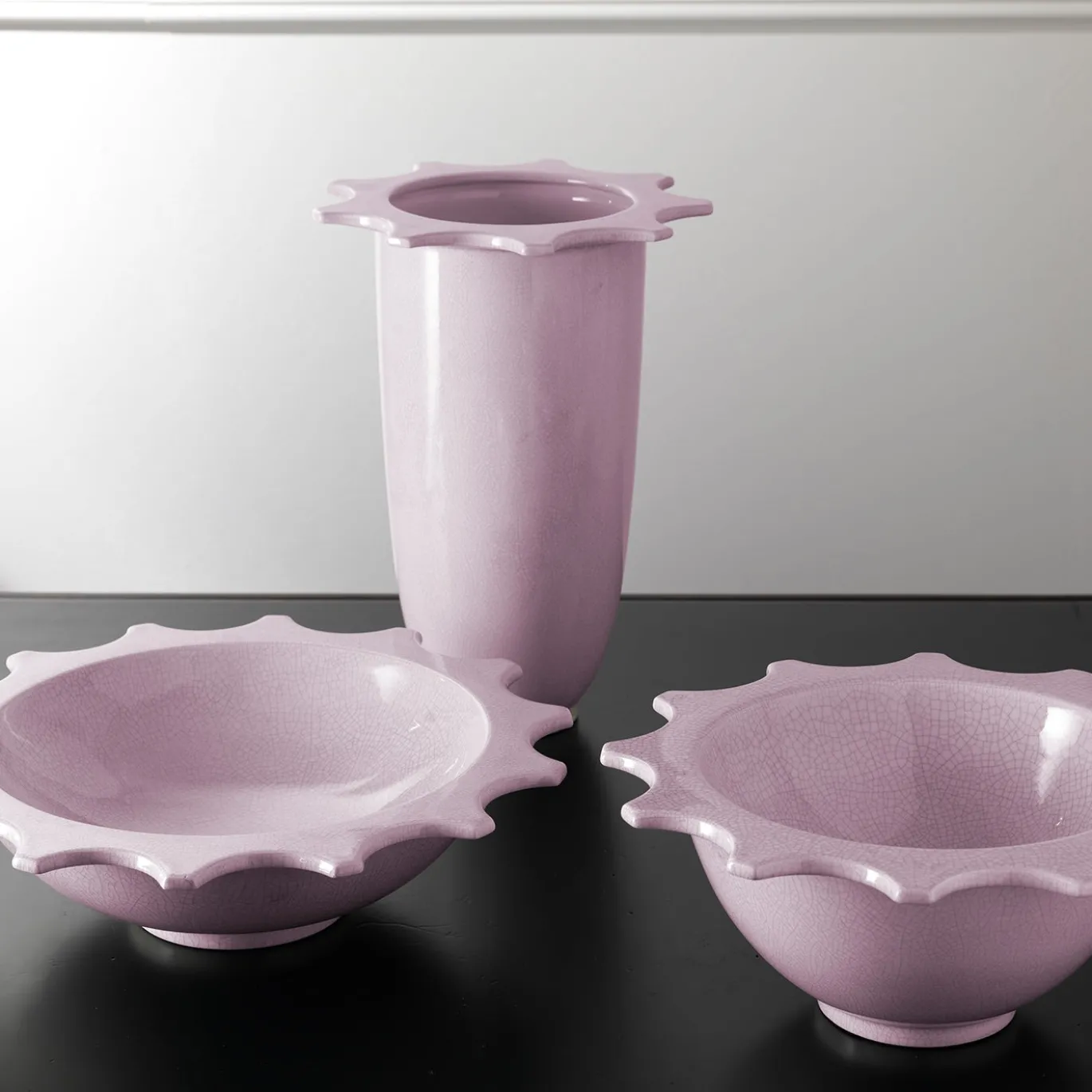 Vaso per fiori Bike in ceramica rosa