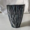 Vaso per fiori Minimal Graphic in ceramica nera