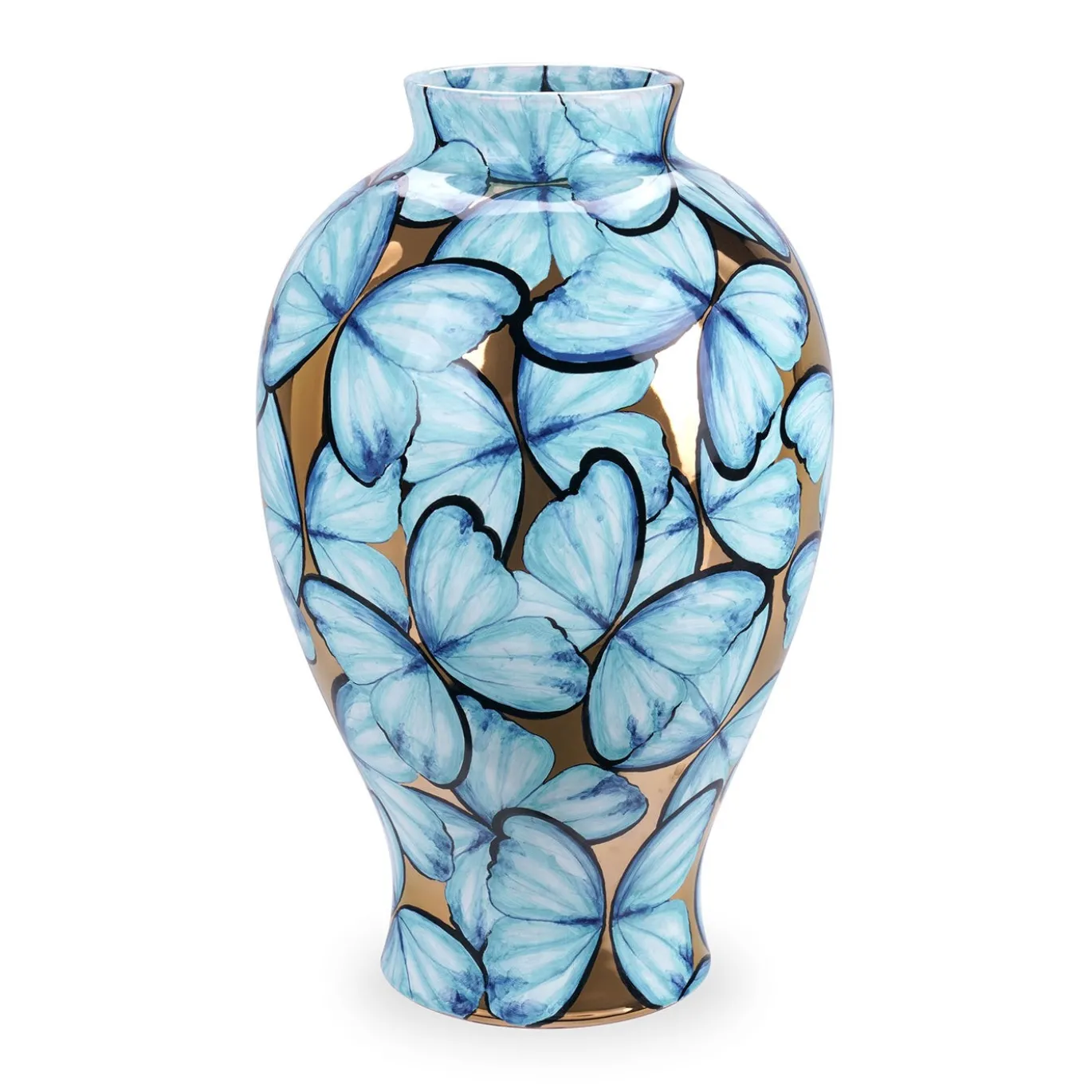 Vaso Petalouda Piccolo in ceramica oro