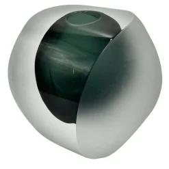 Vaso piccolo a doppio effetto trasparente e grigio