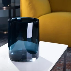 Vaso piccolo Cilindro - Lucido - Blu profondo