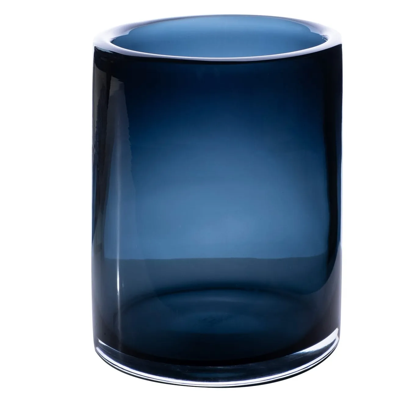 Vaso piccolo Cilindro - Lucido - Blu profondo