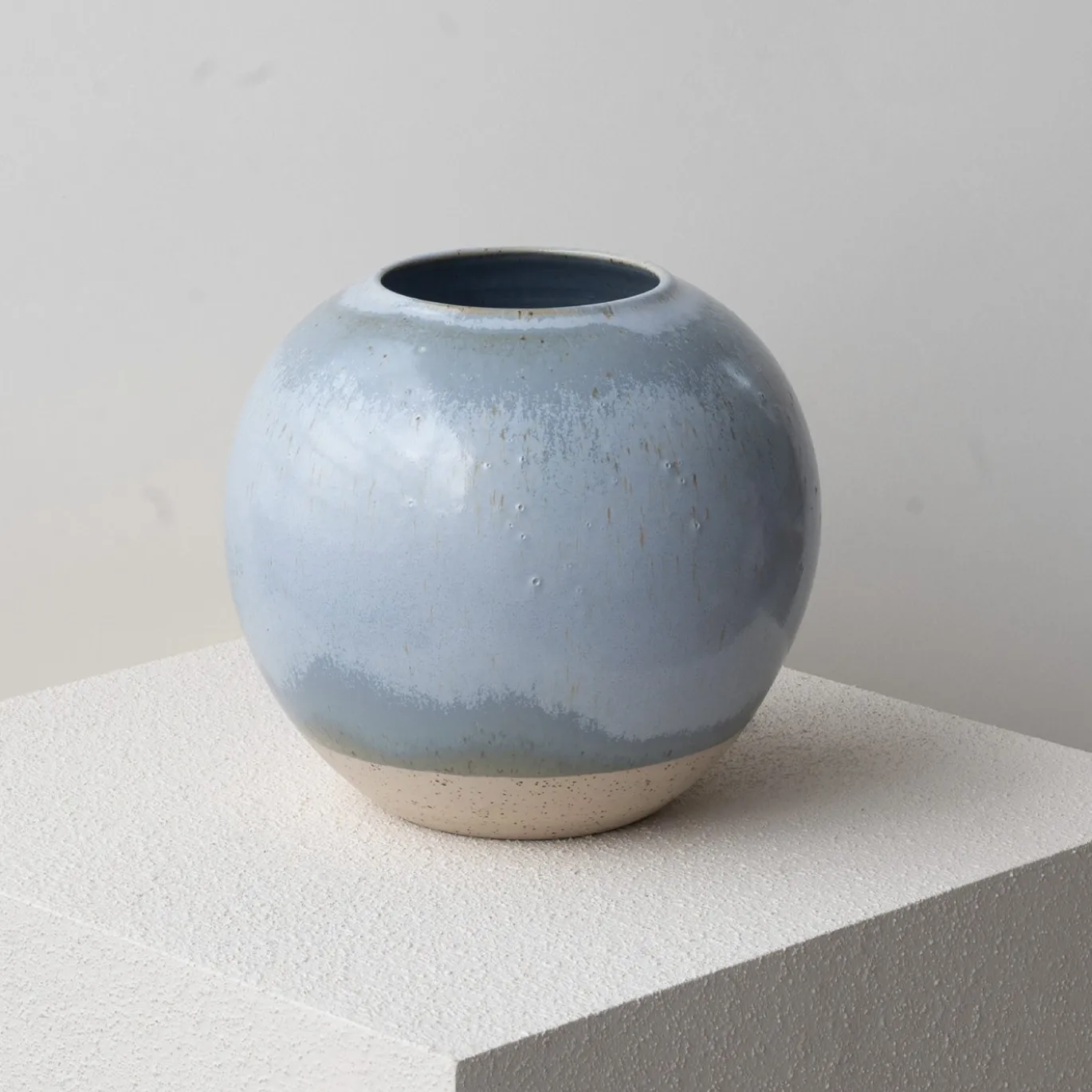 Vaso piccolo Glaze azzurro polvere
