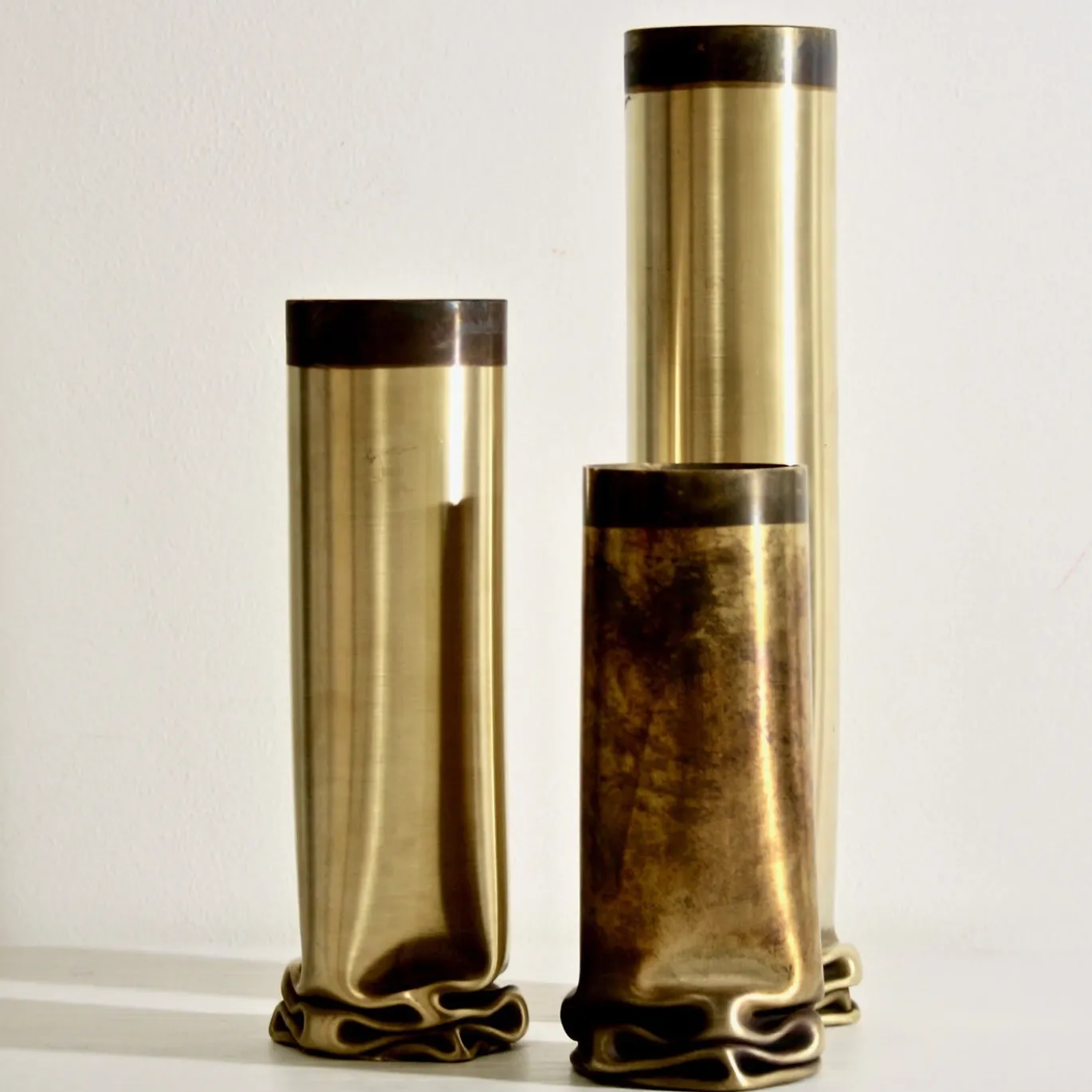 Vaso piccolo in ottone caldo