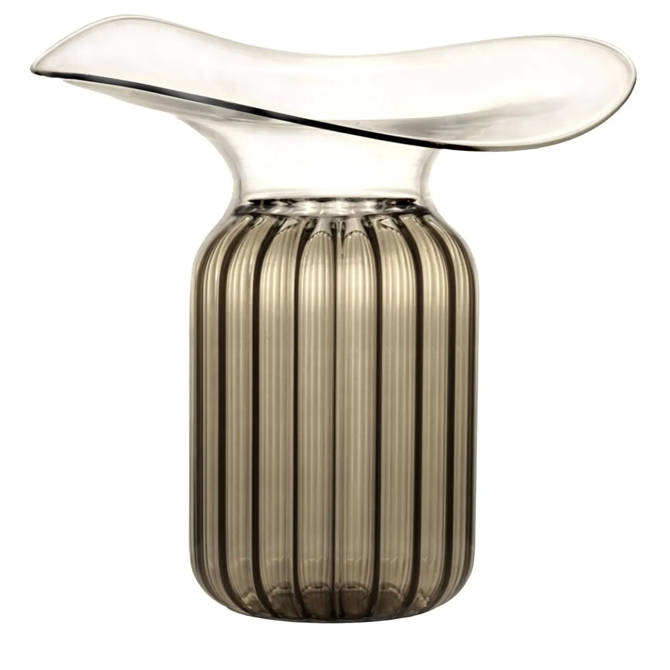 Vaso piccolo in vetro bronzo Tosca